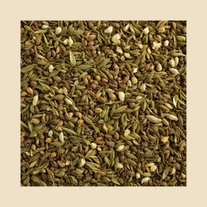 After Meal Herbal Blend loose herbal tea blend texture with beige padding - B&T Naturals UAE