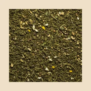 Classic Detox Herbal Blend loose herbal tea blend texture with beige padding - B&T Naturals UAE