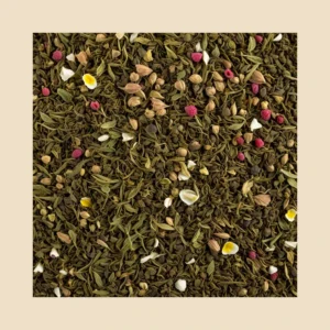 Women's Wellness Herbal Blend loose herbal tea blend texture with beige padding - B&T Naturals UAE